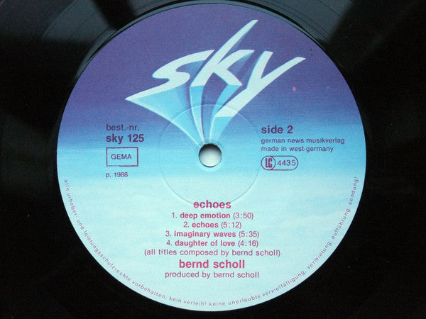 Bernd Scholl : Echoes (LP, Album)