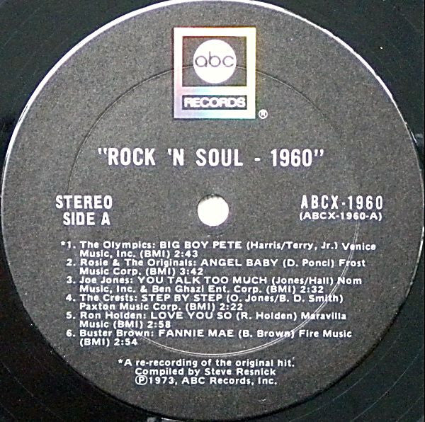 Various : Rock 'N' Soul 1960 (LP, Comp)