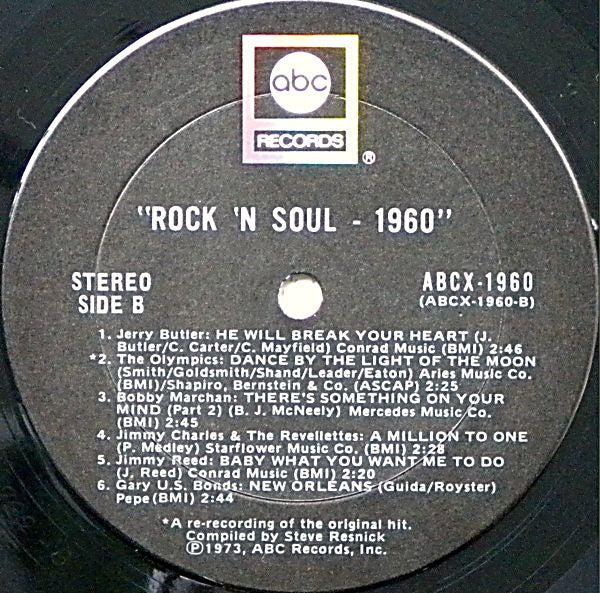 Various : Rock 'N' Soul 1960 (LP, Comp)