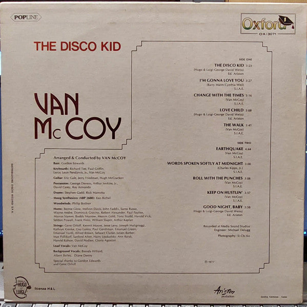 Van McCoy : The Disco Kid (LP, Album)