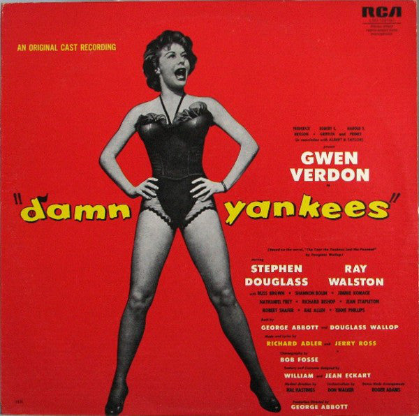 Gwen Verdon, Stephen Douglass, Ray Walston : Damn Yankees (An Original Cast Recording) (LP, Album, RE)