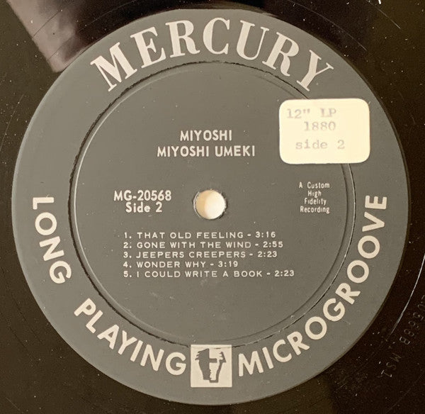 Miyoshi Umeki : Miyoshi (LP, Album, Mono)