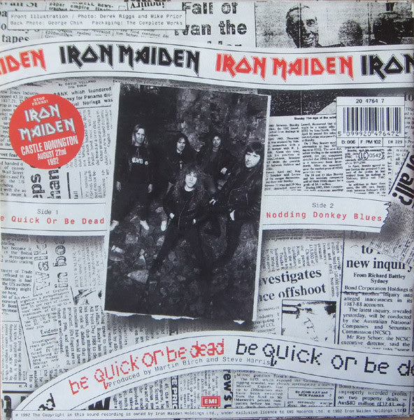 Iron Maiden : Be Quick Or Be Dead (7", Single)