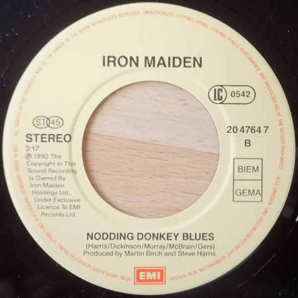 Iron Maiden : Be Quick Or Be Dead (7", Single)