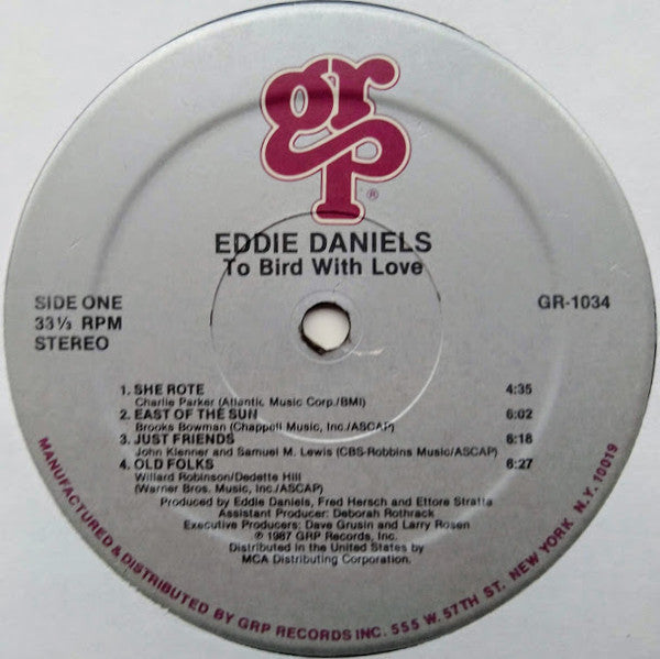 Eddie Daniels : To Bird With Love (LP, Album)