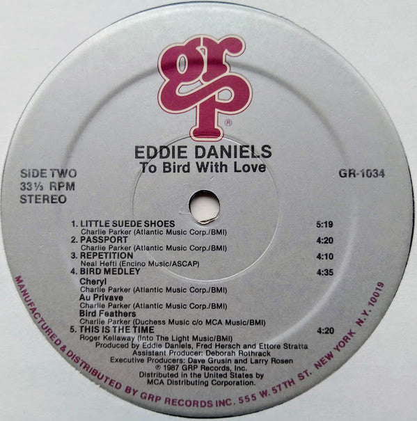 Eddie Daniels : To Bird With Love (LP, Album)