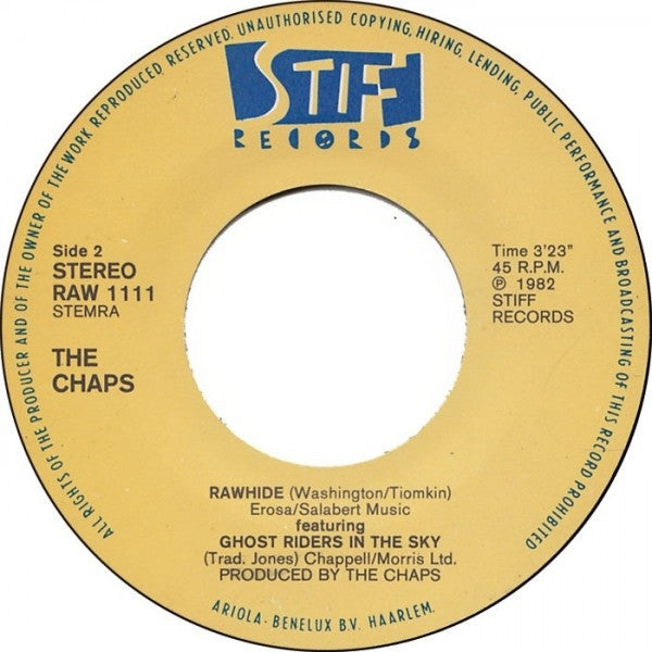 The Chaps : Rawhide (7", Single)