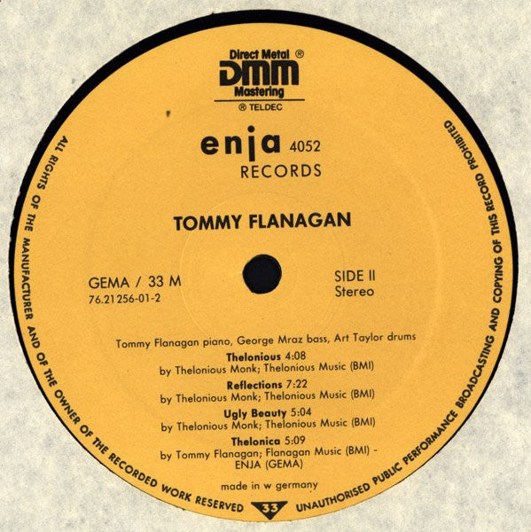 Tommy Flanagan : Thelonica (LP, Album)