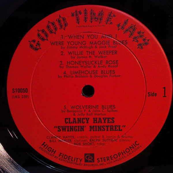 Clancy Hayes : Swingin' Minstrel (LP, Album)