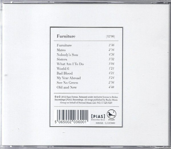 Race Horses : Furniture (CD, Album)