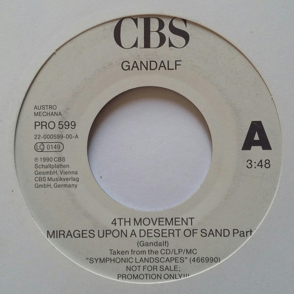 Gandalf : 4th Movement Mirages Upon A Desert Of Sand Part 2 (7", S/Sided, Promo)