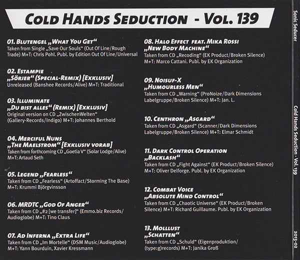 Various : Sonic Seducer Cold Hands Seduction Vol. 139 (CD, Comp)