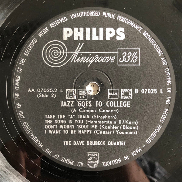 The Dave Brubeck Quartet : Jazz Goes To College (LP, Album, Ser)