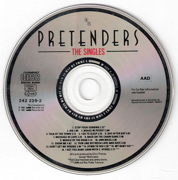 The Pretenders : The Singles (CD, Comp)