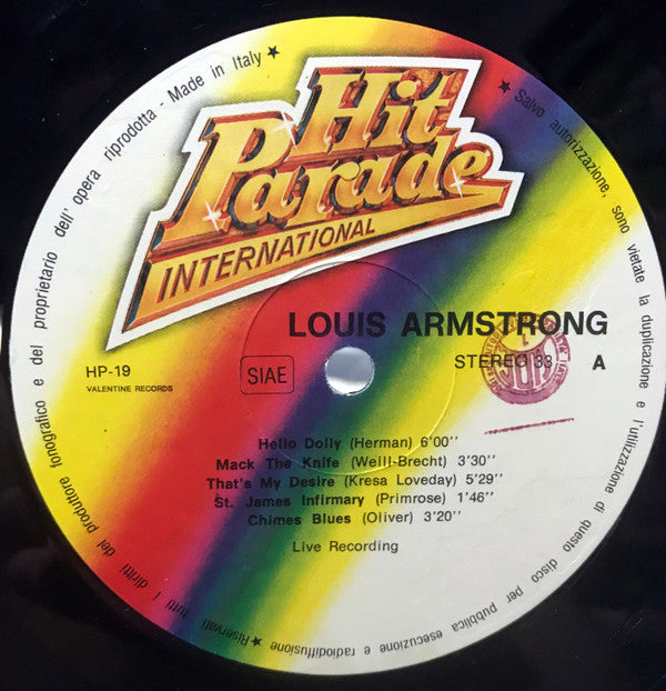 Louis Armstrong : Louis Armstrong (LP, Comp)