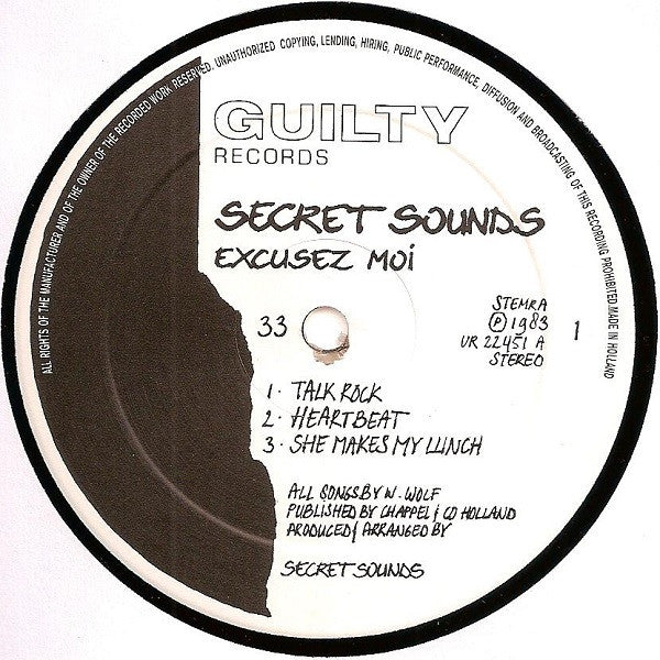 Secret Sounds (2) : Excusez Moi (12", MiniAlbum)