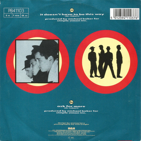 The Blow Monkeys : It Doesn't Have To Be This Way (7", Single)