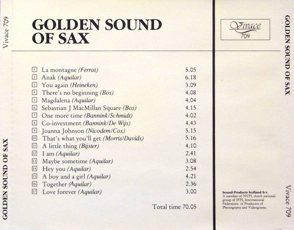 Antonio Marino (2) : Golden Sound Of Sax (CD, Album)