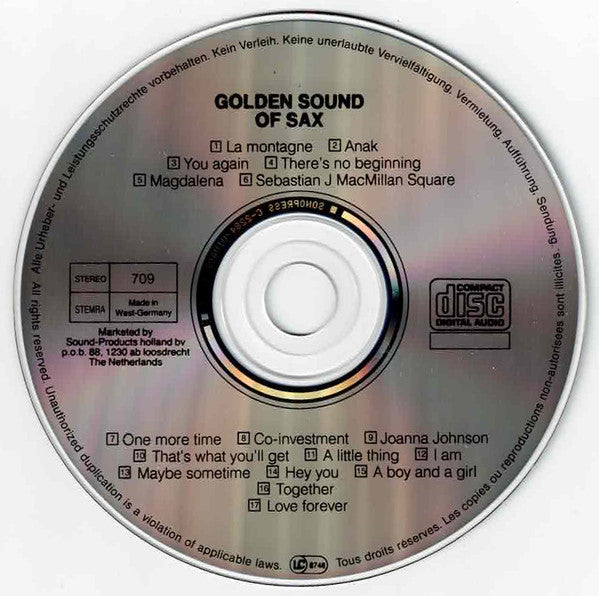 Antonio Marino (2) : Golden Sound Of Sax (CD, Album)