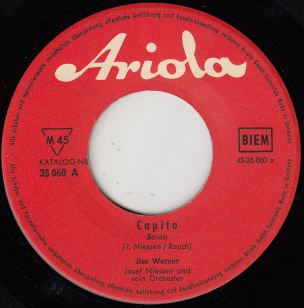Ilse Werner : Capito (7", Single, Mono)