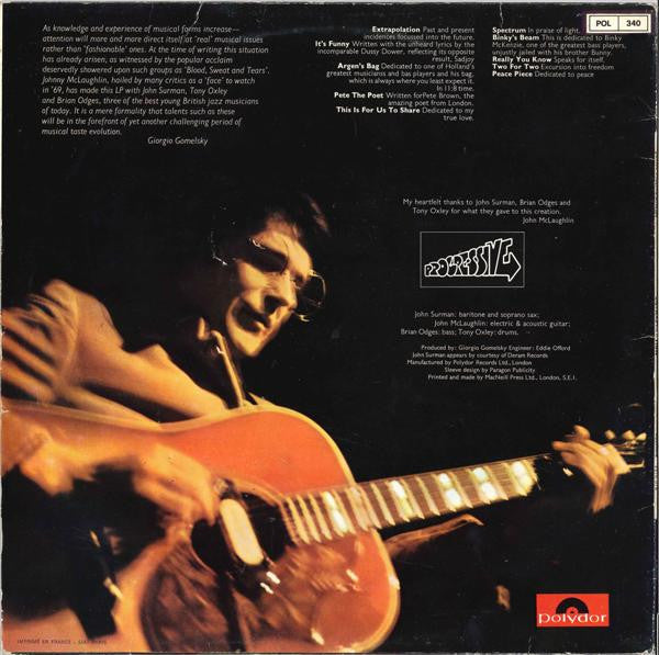 John McLaughlin : Extrapolation (LP, RE)
