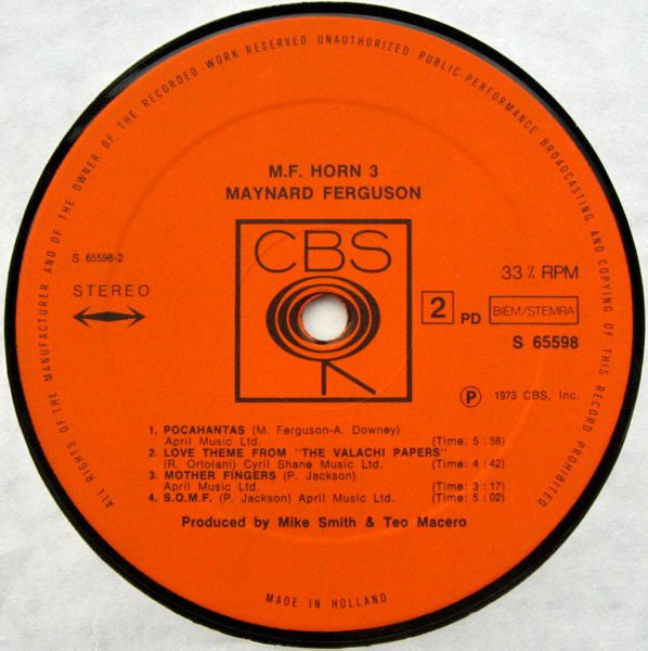 Maynard Ferguson : M.F. Horn 3 (LP, Album)
