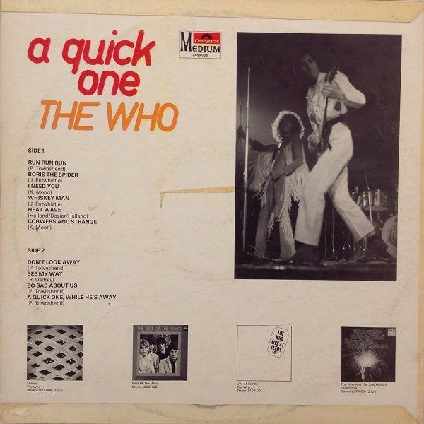 The Who : A Quick One (LP, Album, RE)