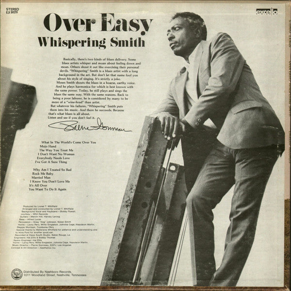 Whispering Smith : Over Easy (LP, Album)