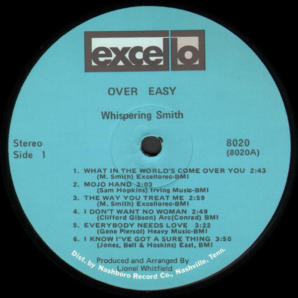Whispering Smith : Over Easy (LP, Album)