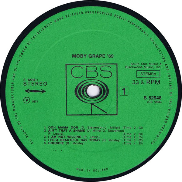 Moby Grape : Moby Grape '69 (LP, Album, RE)