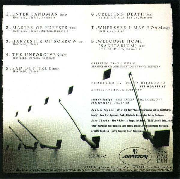 Apocalyptica : Plays Metallica By Four Cellos (CD, Album)