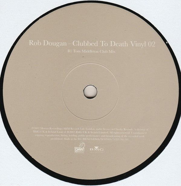 Rob Dougan : Clubbed To Death Vinyl 02 (12", Vin)