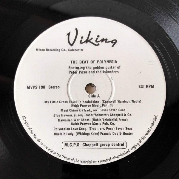 Peter Posa And The Islanders : Beat Of Polynesia (Exotic Sounds Of The South Pacific) (LP, Album)
