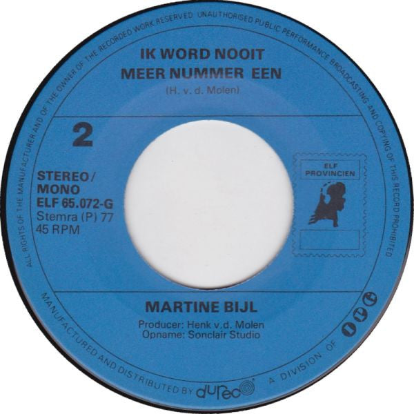 Martine Bijl : Limburgs Klaaglied (7", Single)
