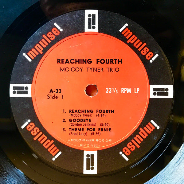 McCoy Tyner Trio With Roy Haynes And Henry Grimes : Reaching Fourth (LP, Album, Mono, Gat)