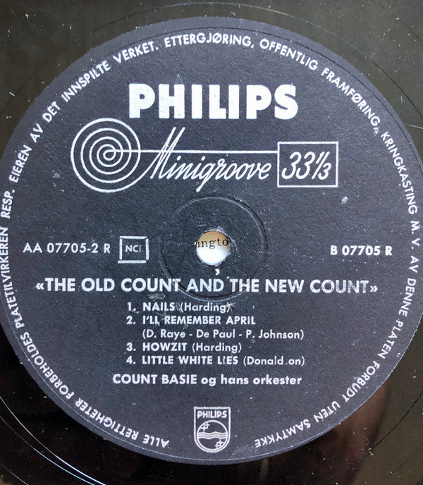 Count Basie Orchestra : The Old Count And The New Count (10")