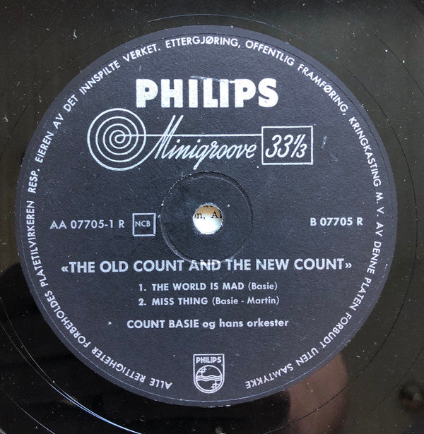 Count Basie Orchestra : The Old Count And The New Count (10")