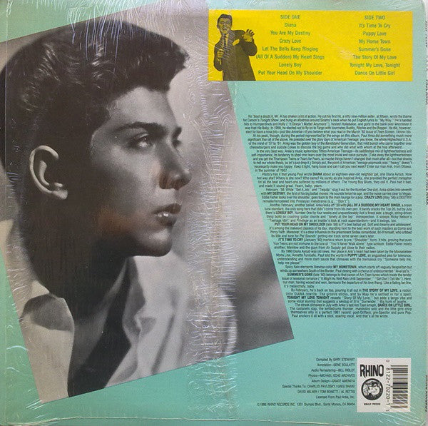 Paul Anka : Best Of Paul Anka (LP, Comp)