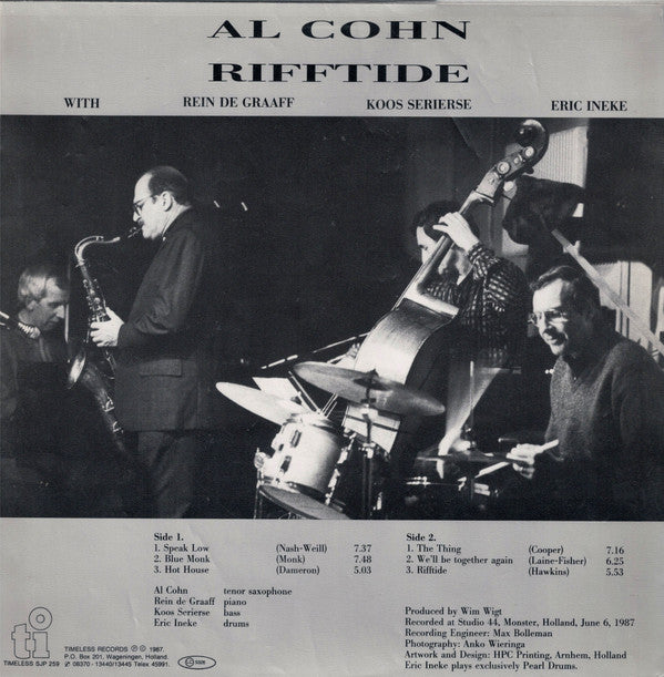 Al Cohn : Rifftide (LP, Album)