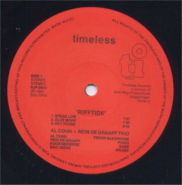 Al Cohn : Rifftide (LP, Album)