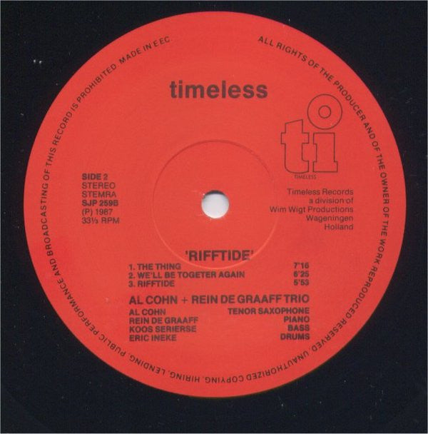 Al Cohn : Rifftide (LP, Album)