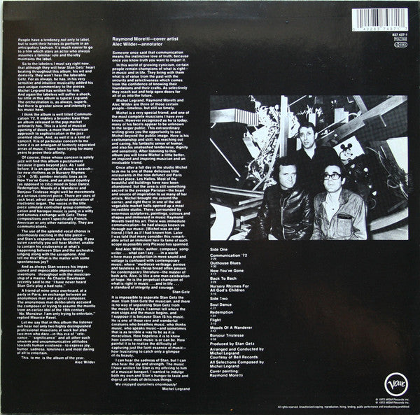 Stan Getz : Communications (LP, Album, RE)
