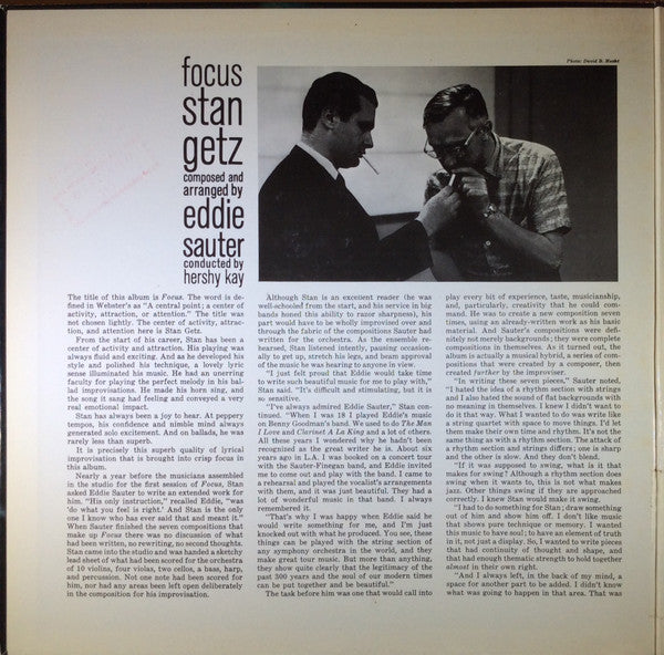 Stan Getz / Eddie Sauter : Focus (LP, Album, RE)