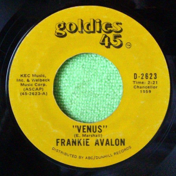 Frankie Avalon : Venus / I'm Broke (7", Single)