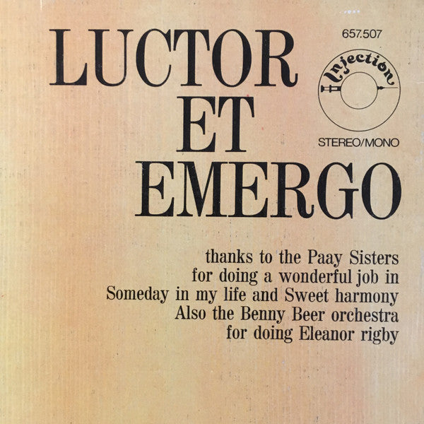 Dizzy Man's Band : Luctor Et Emergo (LP, Album)