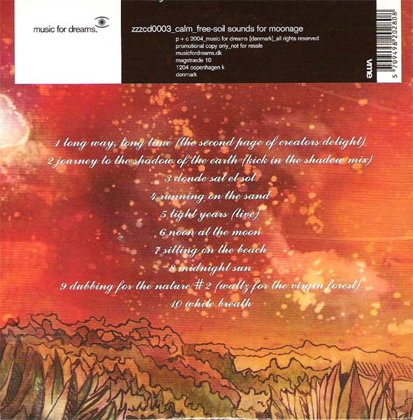 Calm : Free-soil Sounds For Moonage (CD, Comp, Promo)