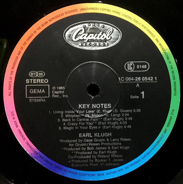 Earl Klugh :  Key Notes (LP, Comp)