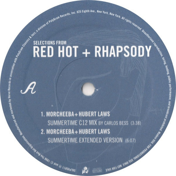 Various : Selections From Red Hot + Rhapsody: The Gershwin Groove (12", Promo)