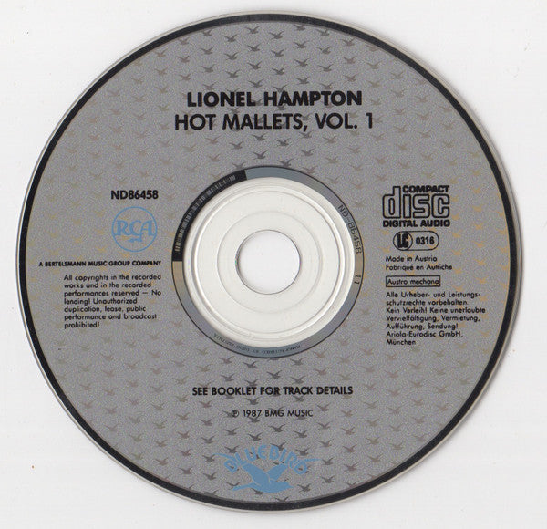 Lionel Hampton : Hot Mallets, Vol.1 (CD, Comp, RM)