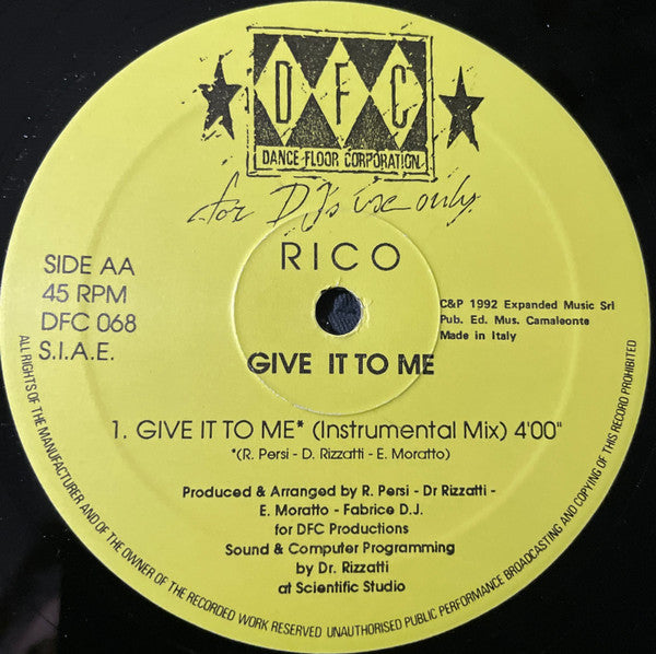 Rico (21) : Give It To Me (12")